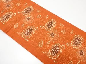 花唐草模様開き名古屋帯（額縁仕立て）